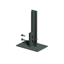 PLATINE GRISE POUR POTEAU...