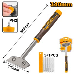 GRATTOIR VITRES 34CM - LAME...