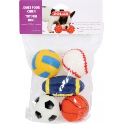 JOUET BALLE SPORT VINYL 6CM