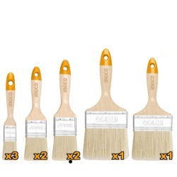 LOT DE 9 PINCEAUX PEINTURE...