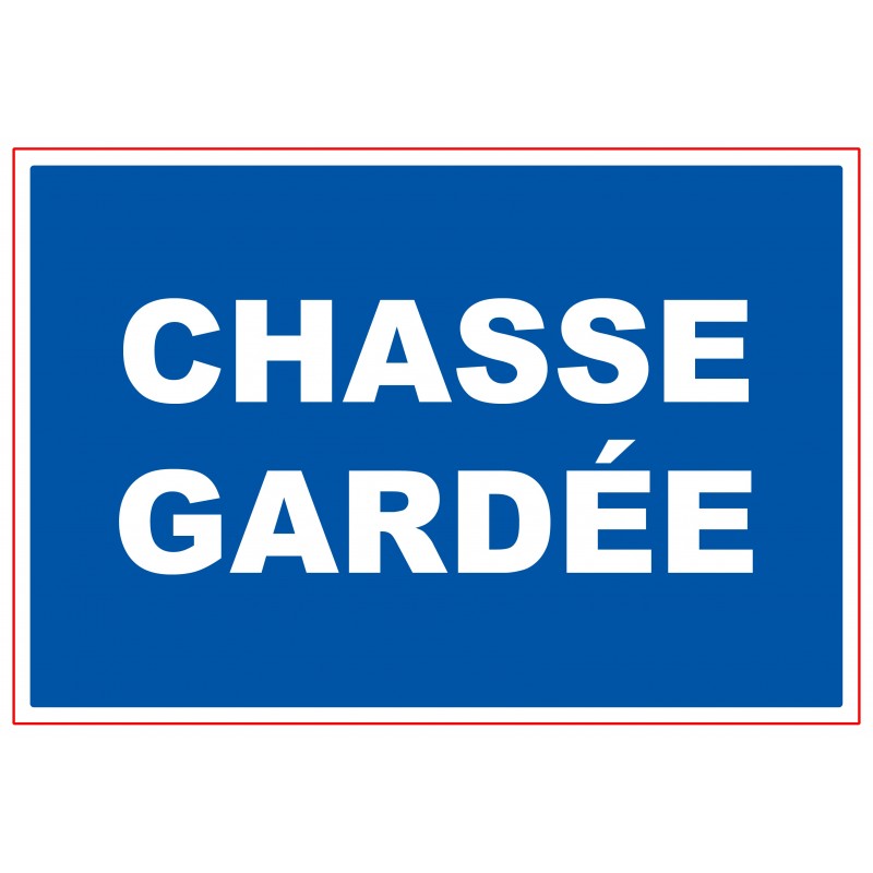 PLAQUE CHASSE GARDEE NP 404