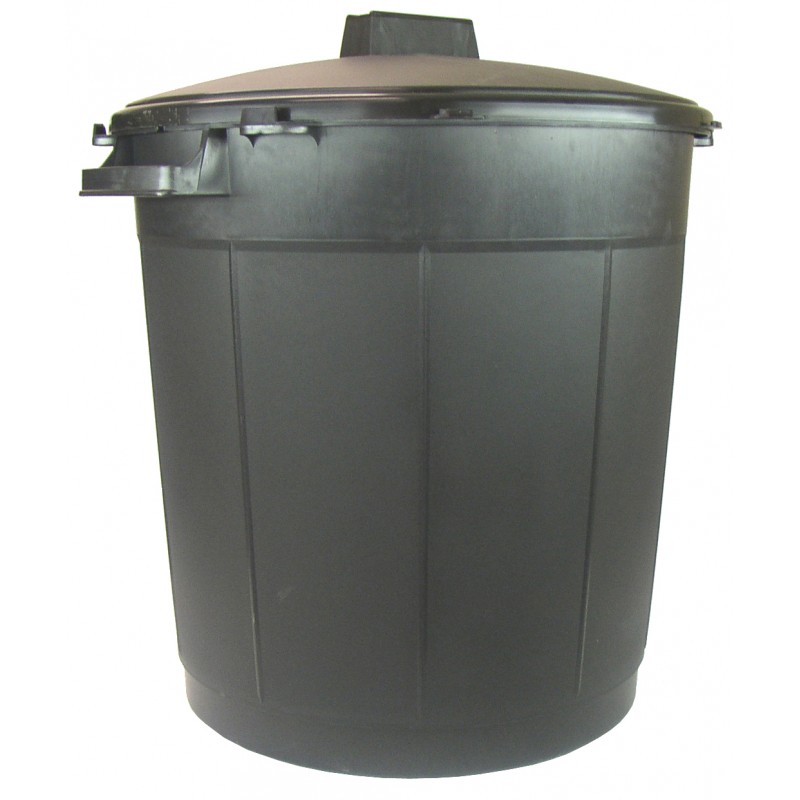 POUBELLE IMMEUBLE 80L NOIRE + COUVERCLE POUBELLE IMMEUBLE 80L NOIRE + COUVERCLE