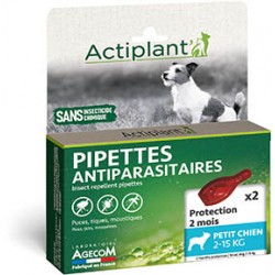 2 PIPETTES ANTIPARASITAIRES...