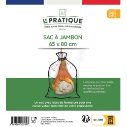 SAC A JAMBON ETAMINE COTON...