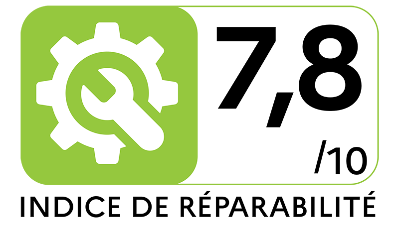 Indice de réparabilité : 7-8