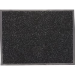 TAPIS NOIR CHINE BLANC...