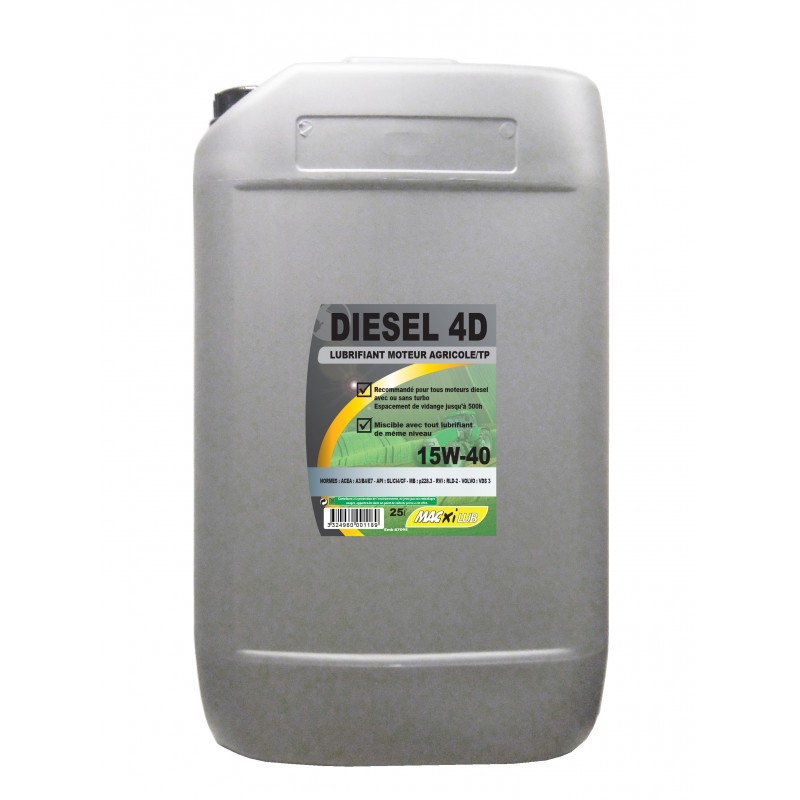 HUILE MACXI DIESEL 4 D 15W40 25L HUILE MACXI DIESEL 4 D 15W40 25L
