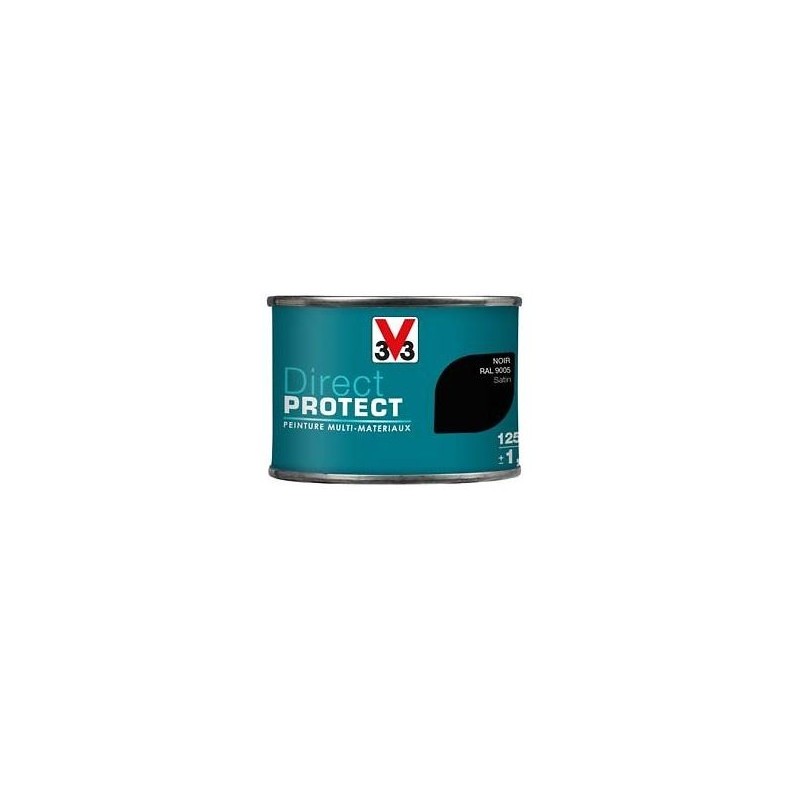 PEINTURE MULTI-MATERIAUX DIRECT PROTECT NOIR SATIN 125ML