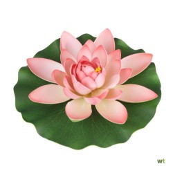FIGURINE NÉNUPHAR ROSE 28CM