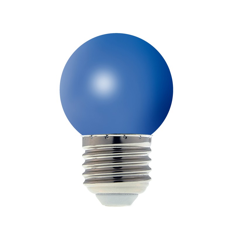 Ampoule guirlande LED SMD E27 Mini Sphérique Bleue 1 W - ELUZIA