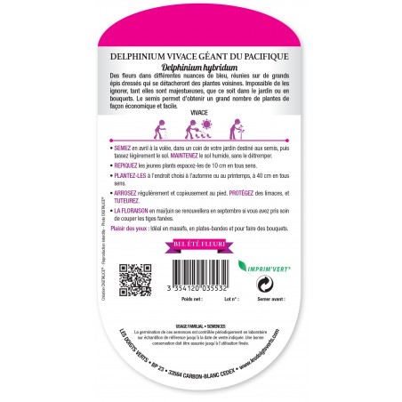 DELPHINIUM VIVACE GEANT PACIFI cat3 DELPHINIUM VIVACE GEANT PACIFI cat3