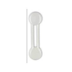 PATERE ACIER BLANC 2 TETES...