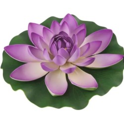 FIGURINE NÉNUPHAR VIOLET 28CM