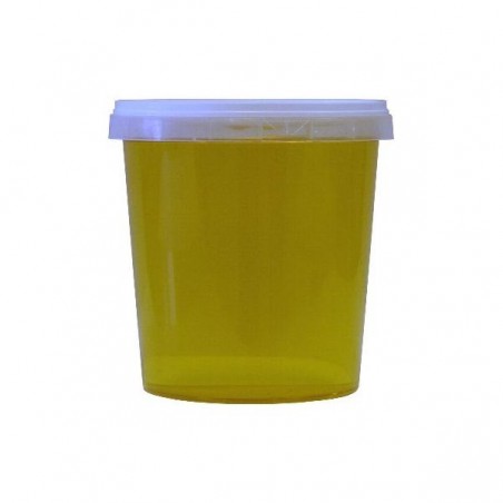 POTS MIEL PLASTIQUE NEUTRE TRANSPARENT 1KG X10