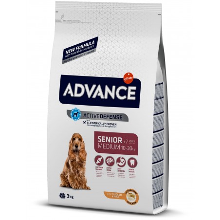 CHIEN ADVANCE MEDIUM 7plus ANS CHICKEN 3kg