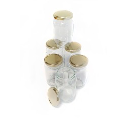 6 POTS EN VERRE...