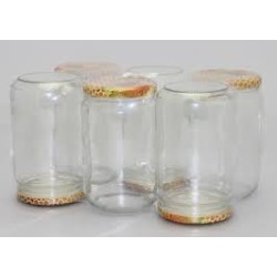 6 POTS EN VERRE...