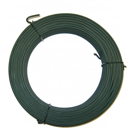 FIL DE FER PLASTIFIE VERT BOBINE 1.40MM 50M