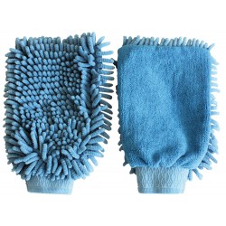 GANTS DE NETTOYAGE MICROFIBRE BLEU FONCe