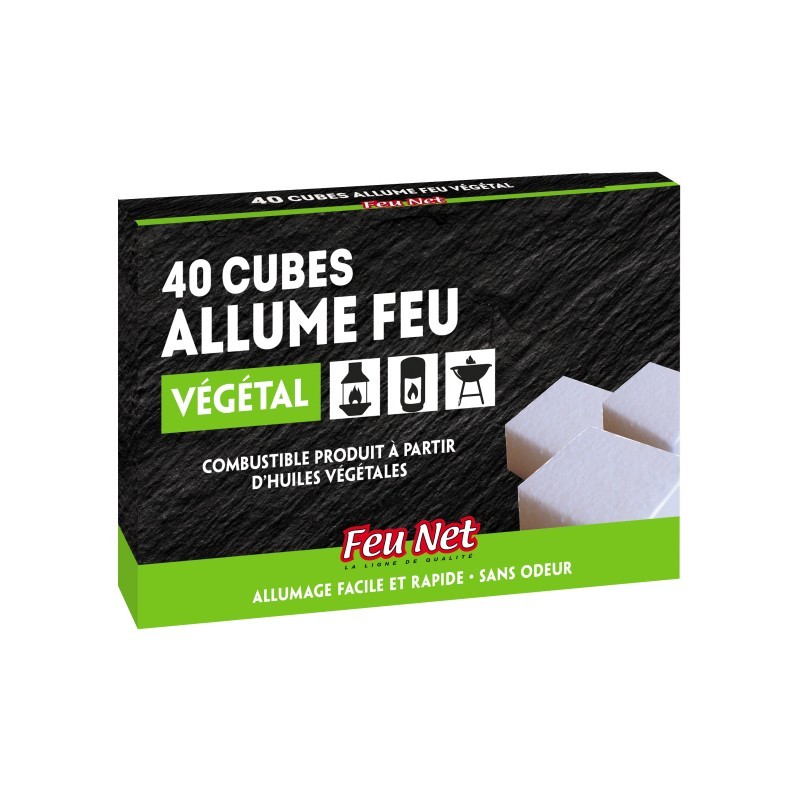 ALLUME FEU BLANC VEGETAL 40 CUBES