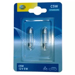 LAMPE NAVETTES 12V 5W HELLA X2