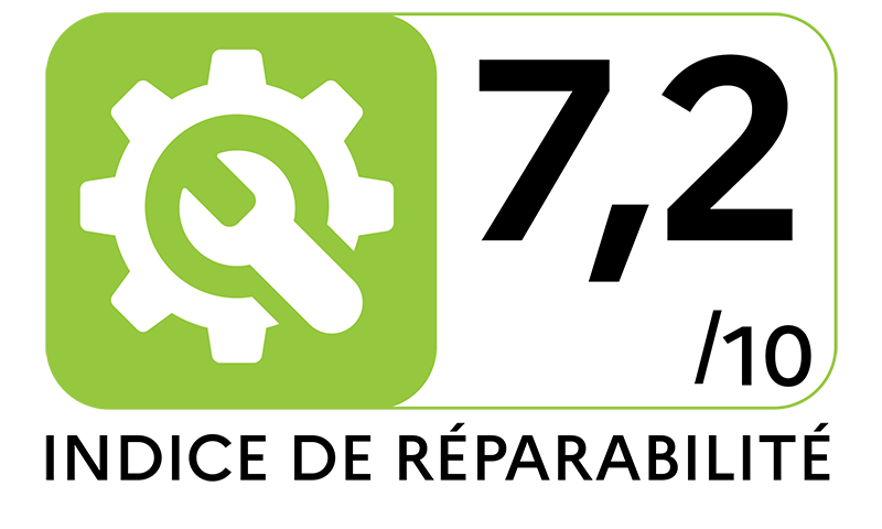 Indice de réparabilité : 7-2 Indice de réparabilité : 7-2