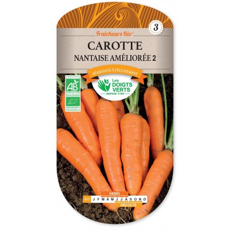 CAROTTE NANTAISE AMELIOREE 2 BIO cat3 CAROTTE NANTAISE AMELIOREE 2 BIO cat3