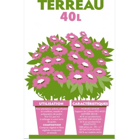 TERREAU UNIVERSEL BIO 40L TERREAU UNIVERSEL BIO 40L