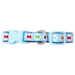 COLLIER CHIEN BLEU M 35-50...