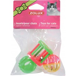 JOUET CHAT 3 MULTIFORME 4CM