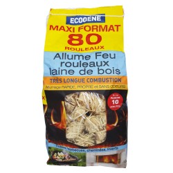 ALLUME FEU ROULEAUX LAINE...
