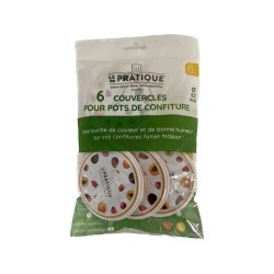 6 COUVERCLES POUR POTS...