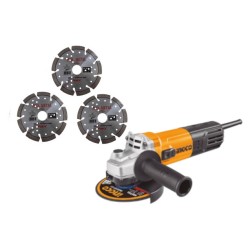 MEULEUSE 750W 115MM + 3X...