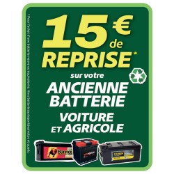 REPRISE BATTERIE USAGEE