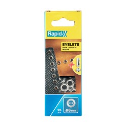 Oeillets Rapid Ø6mm, 25pcs...