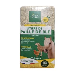 LITIERE DE PAILLE DE BLÉ 9KG
