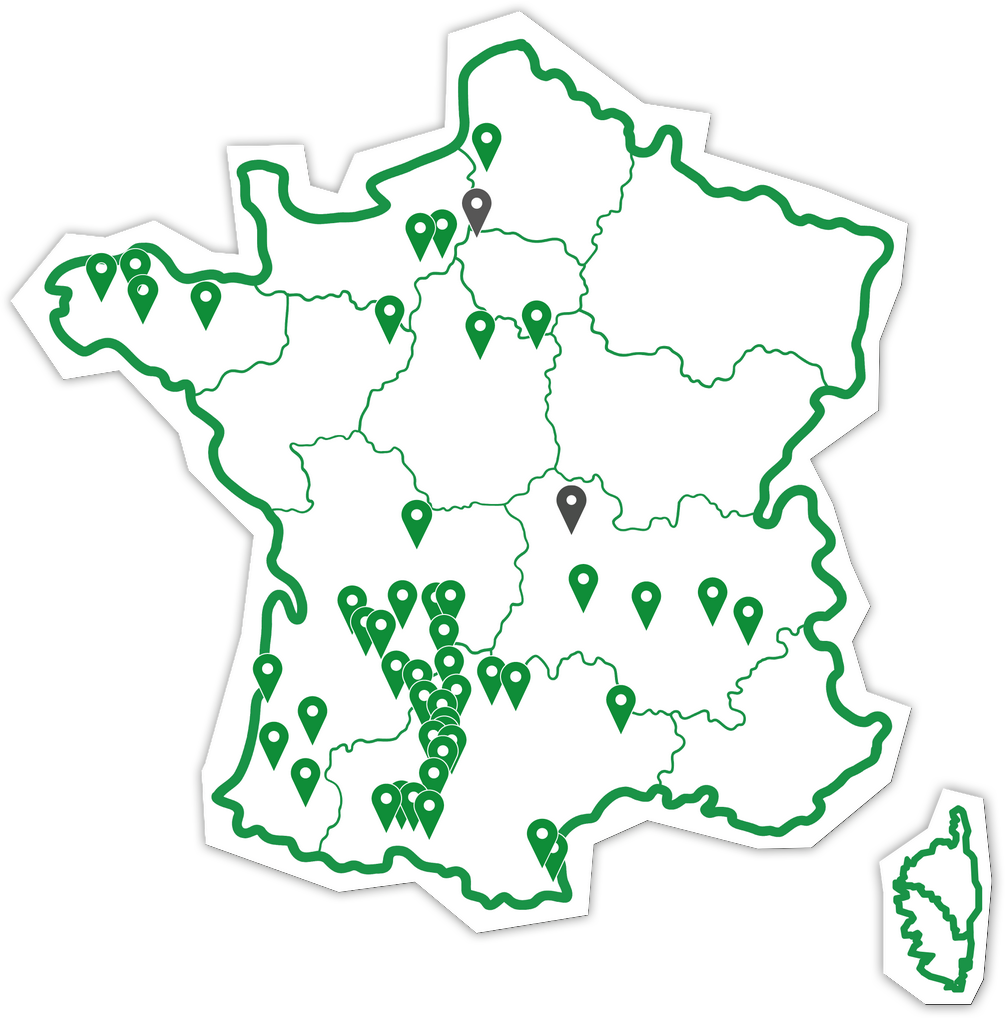 Carte des magasins