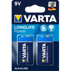 PILES X2 LONGLIFE POWER 9V...