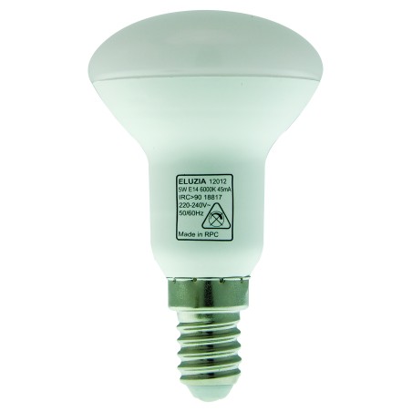 Ampoule LED SMD E14 Spot R50 5 W : 35 W Blanc froid 6000 K - ELUZIA