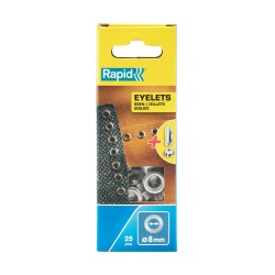 Oeillets Rapid Ø8mm, 25pcs...