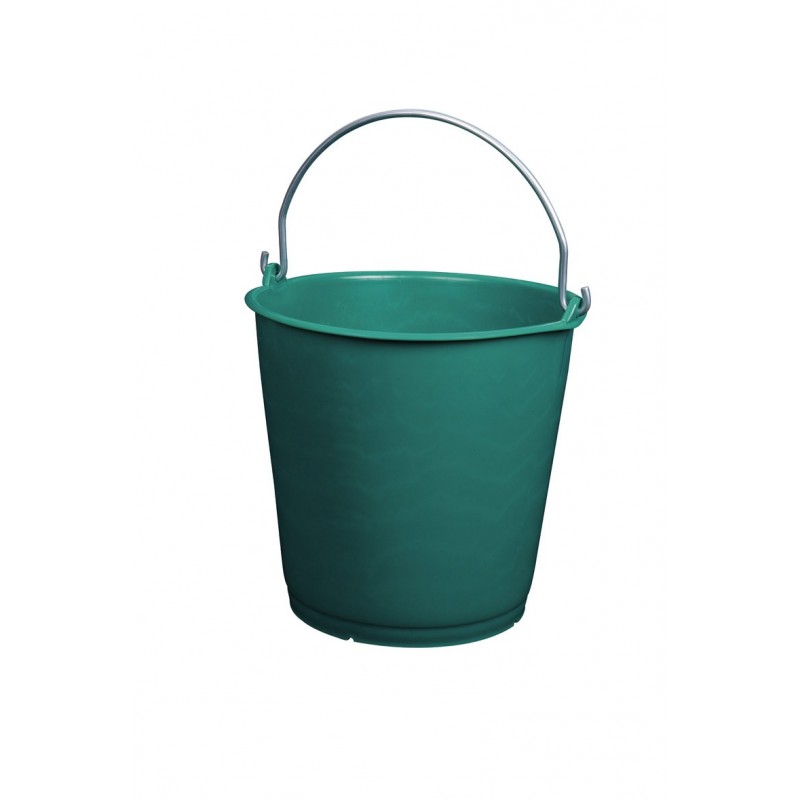 SEAU 22L RURAL  EXTRA FORT GRADUE VERT ANSE METAL