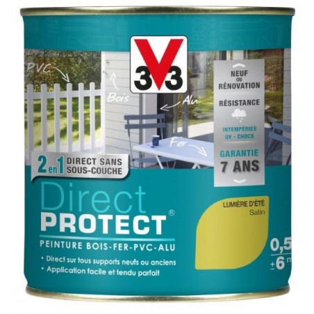 PEINTURE MULTI-MATERIAUX DIRECT PROTECT LUMIERE D'ETE SATIN 0.5L