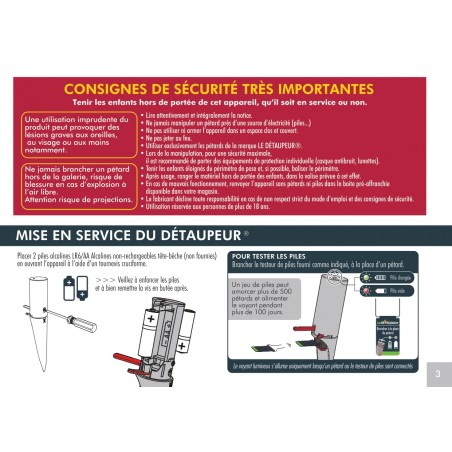 Coffret Valisette Le Detaupeur 4 Petards Recharge Anti Taupes à