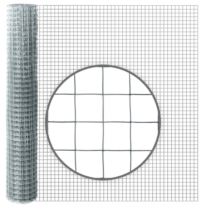 Grillage à damier avec maille carrée 19x19mm en acier galvanisé