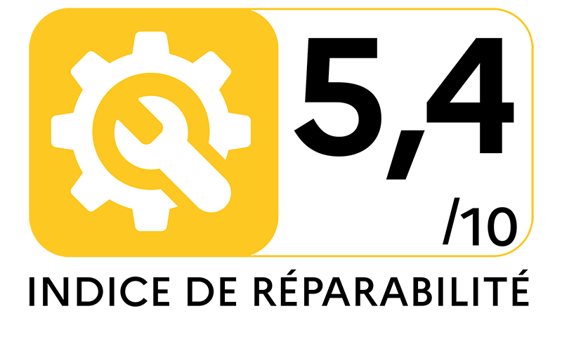 Indice de réparabilité : 5-4 Indice de réparabilité : 5-4