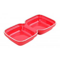 GAMELLE DOUBLE PLAST. ROUGE 2X 250ML