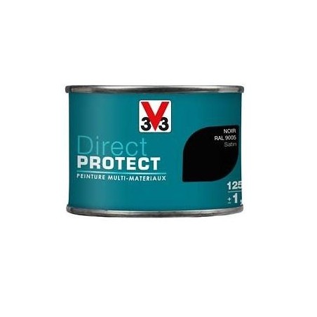 PEINTURE MULTI-MATERIAUX DIRECT PROTECT NOIR SATIN 125ML