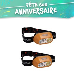 PACK 2 LAMPES FRONTALES...