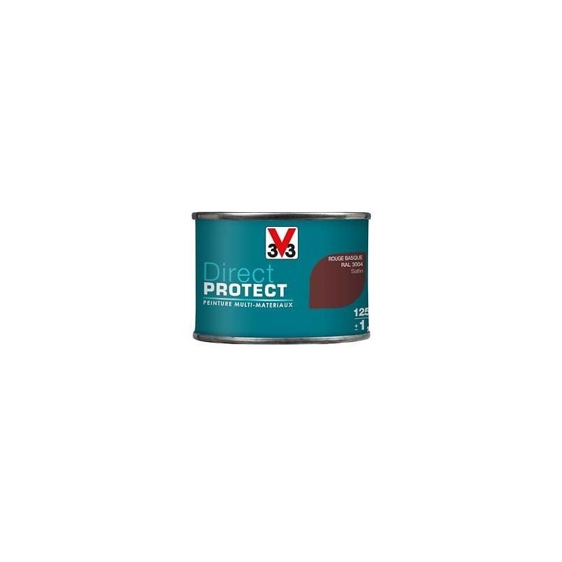 PEINTURE MULTI-MATERIAUX DIRECT PROTECT ROUGE BASQUE SATIN 125ML