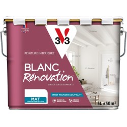 BLANC RÉNOVATION MAT 5L - V33